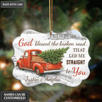 Personalized God Blessed Love Couple Christmas God Blessed Ornament