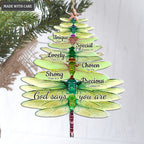 Dragonfly Christmas Tree God Says You Are Ornament