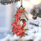 God Blessed The Broken Road Bird Couple Ornament