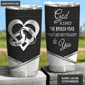 God Blessed Couple Rings Personalized Tumbler