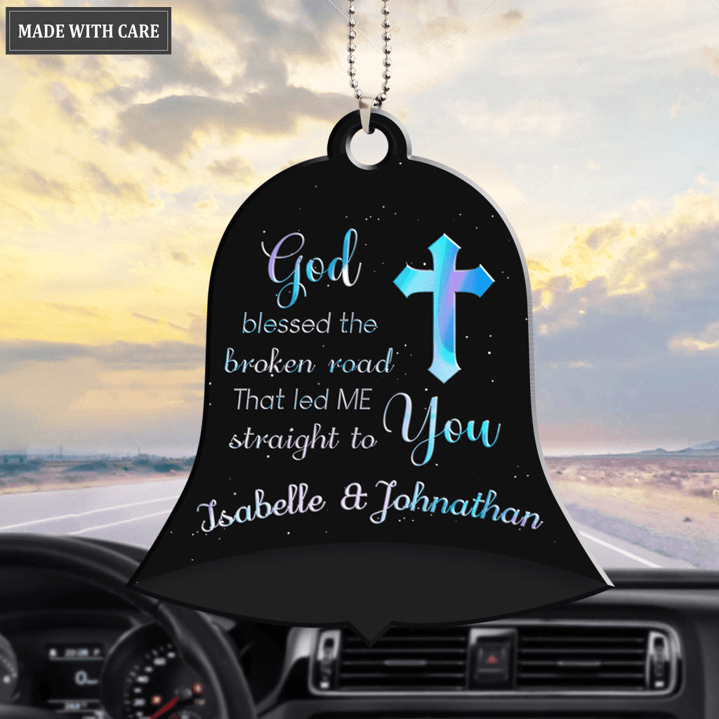 Personalized Bell God Blessed The Broken Road Ornament