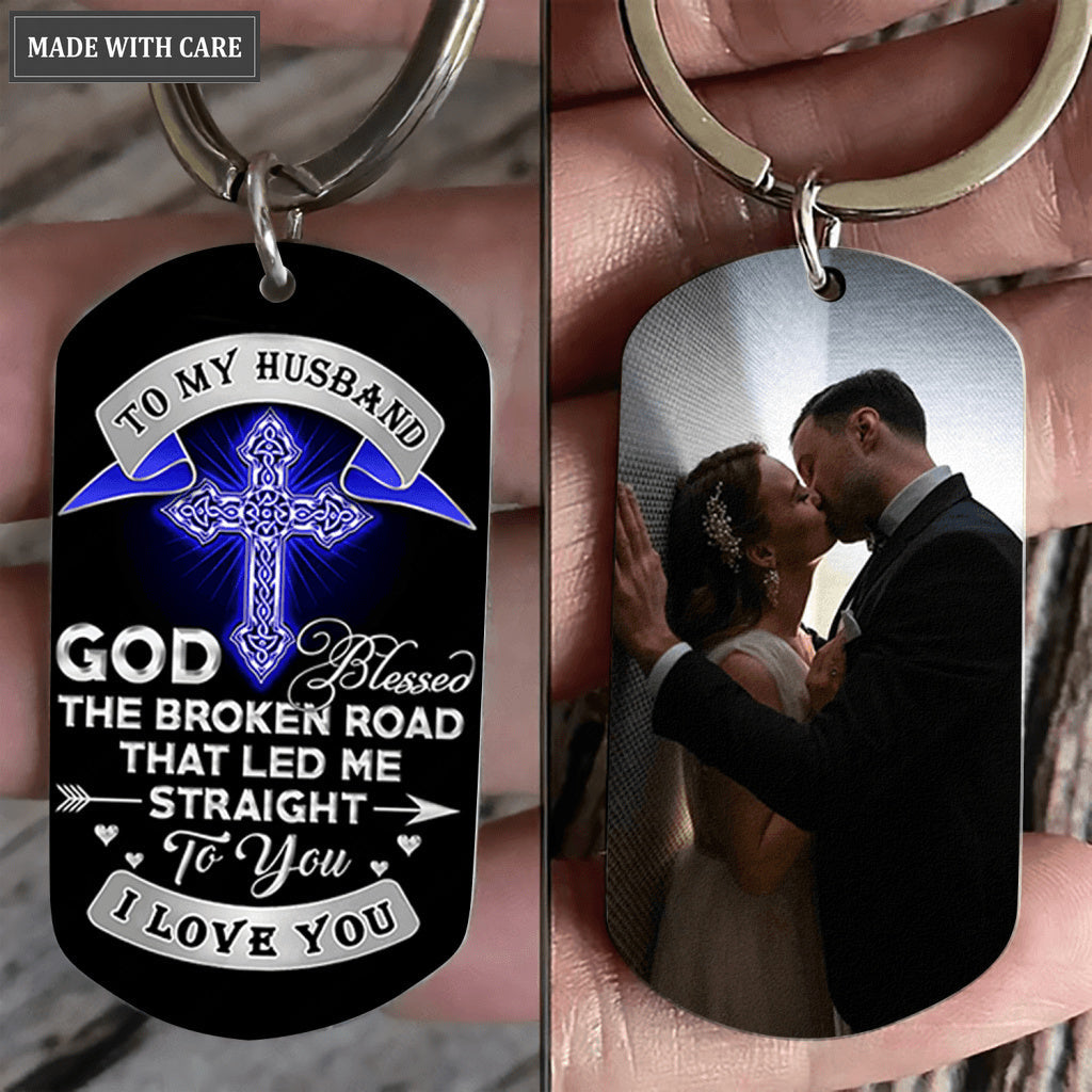 Perfect Gift For Your Husband Personalized Stainless Steel Keychain