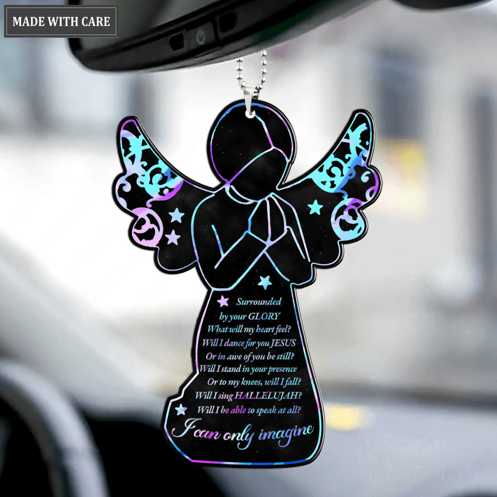 Praying Angel Surrounded By The Glory Ornament
