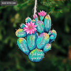 Rainbow Cactus God Says You Are Ornament