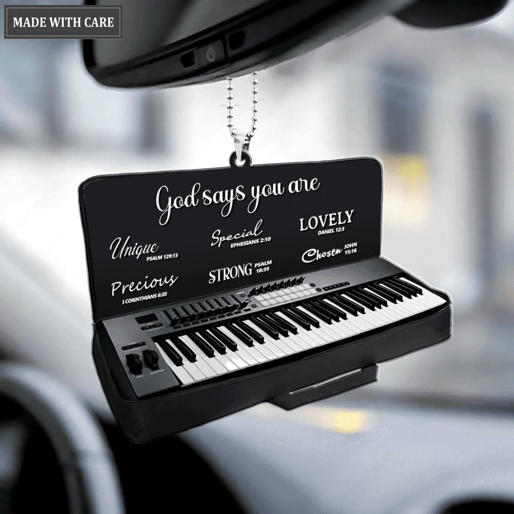 Keyboard Piano God Says You Are Ornament