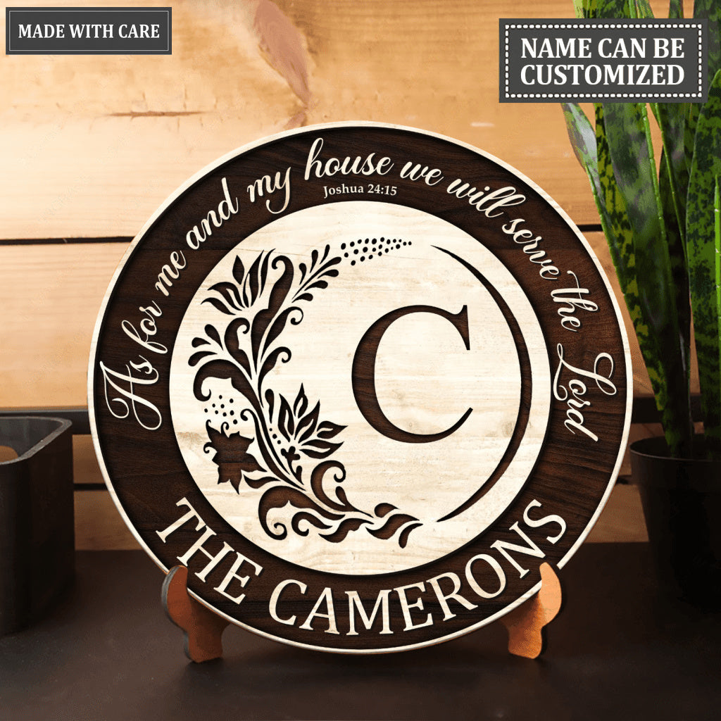 Serve The Lord Personalized One Layer Print Wood Pallet Sign