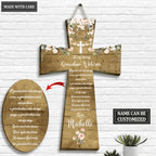 Personalized Christian Grandma Mother's Day Gift Shaped Wood Sign
