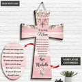 Personalized Mother's Day Gift Christian Mom Shaped Wood Sign