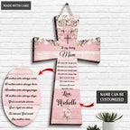Personalized Mother's Day Gift Christian Mom Shaped Wood Sign