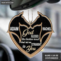 Lunvingrace M06 Horse Couple God Blessed Personalized Ornament