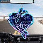 Hologram Dragonflies God Blessed Personalized Ornament
