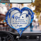 Hologram Lovely Dolphins God Blessed Personalized Ornament