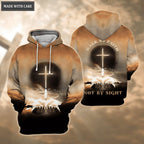Cross Jesus Hand Walk By Faith Not By Sight Hoodie
