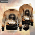 Cross Jesus Hand Walk By Faith Not By Sight Wool Sweatshirt