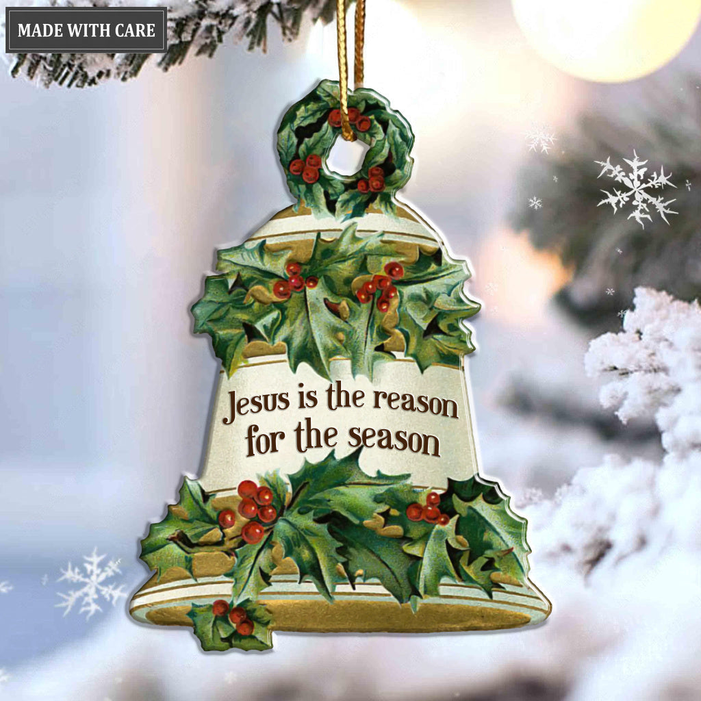 Christmas Bell Jesus Reason Season Ornament