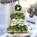 Christmas Bell Jesus Reason Season Ornament