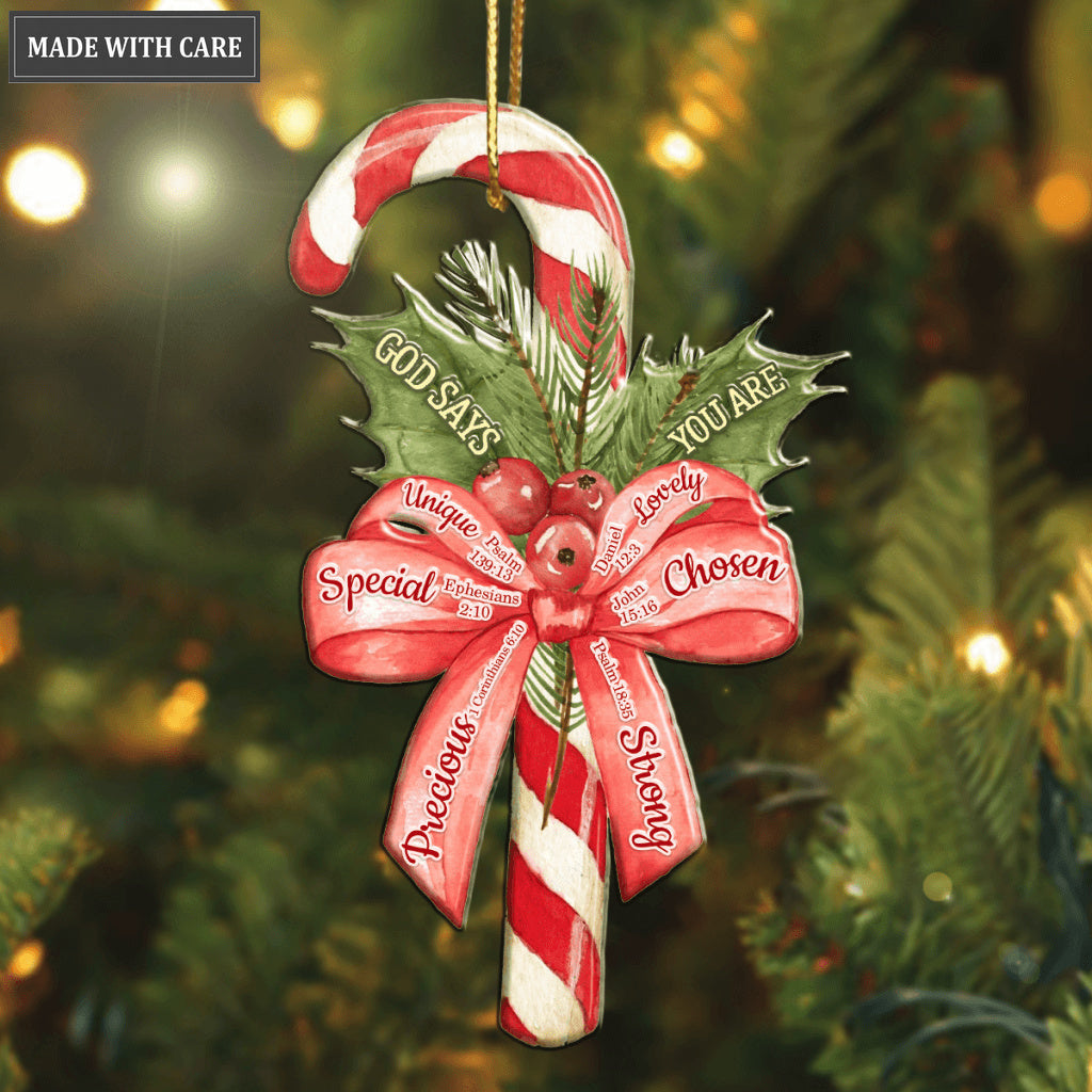 Christmas Candy God Says You Are Ornament