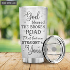 God Blessed Deer Couple Personalized Tumbler