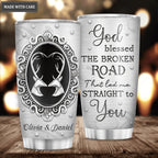 God Blessed Deer Couple Personalized Tumbler