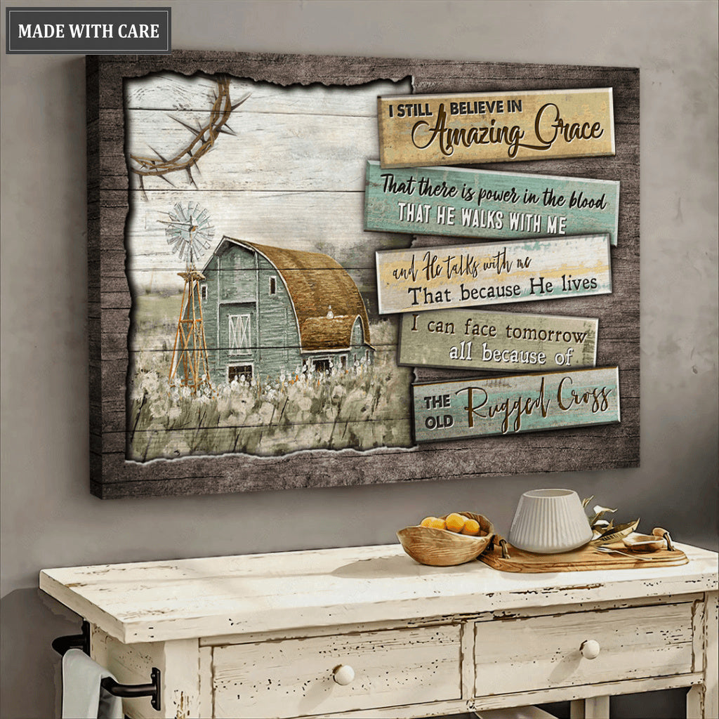 I Can Face Tomorrow Vintage Farm Wall Art