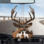 Buck And Doe Couple Scene God Blessed Personalized Ornament
