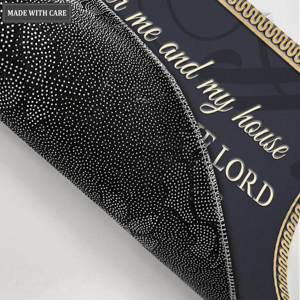 Decorative Entry Serve The Lord Personalized Doormat