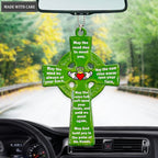Green Irish Blessing Celtic Cross Ornament
