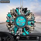 Sunflower Gemstone God Says You Are Ornament