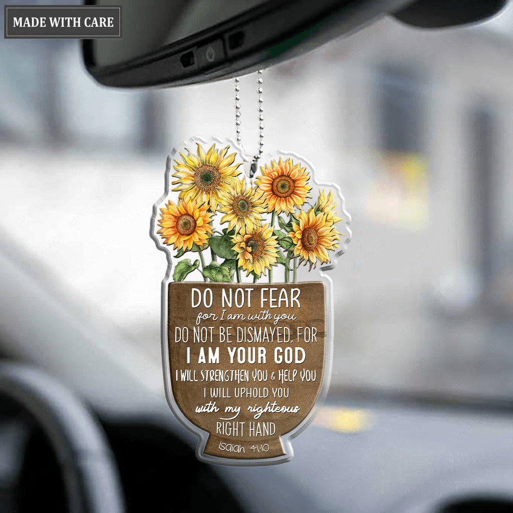 Sunflower Pot Do Not Fear Ornament