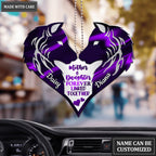 Hologram Wolves Mother And Daughter Personalized Ornament
