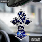 Lunvingrace M09 Wolf Couple God Blessed Personalized Ornament