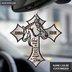 Luvingrace M11 Horse Couple God Blessed Personalized Ornament
