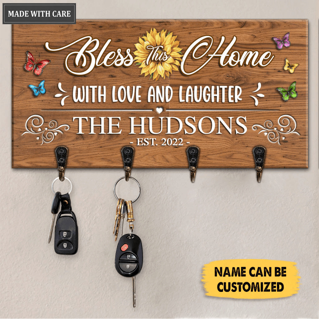 Bless This Home With Love And Laughter Personalized