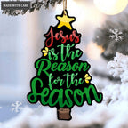 Christmas Tree Jesus Reason Season Ornament