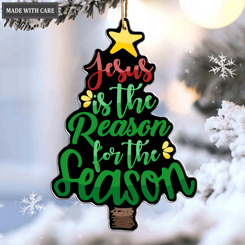 Christmas Tree Jesus Reason Season Ornament