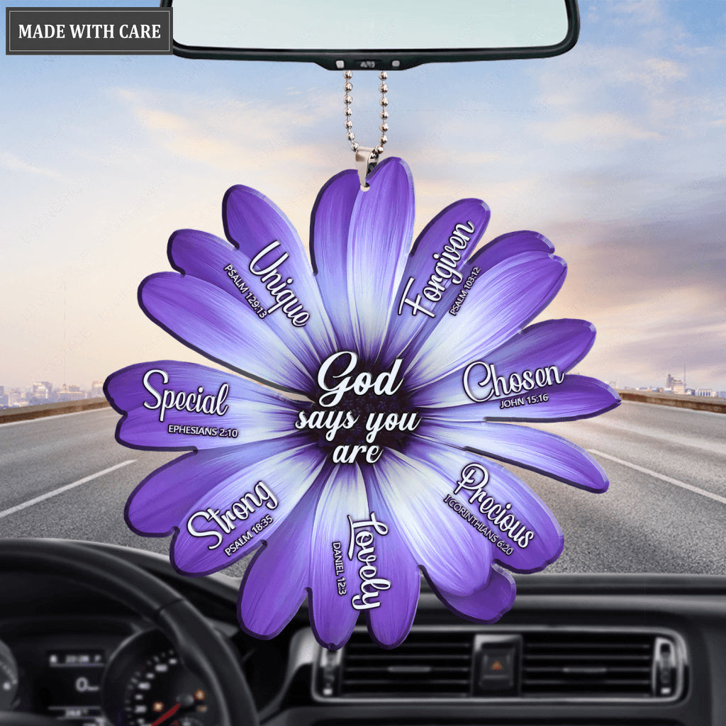 Perfect Daisy God Says You Are Ornament