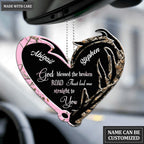 Hook And Antler Heart God Blessed Personalized Ornament