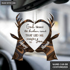 Kiss Couples Deer God Blessed Personalized Ornament