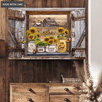 Open Window Be Still Wood Rectangle Sign