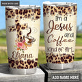 Jesus And Coffee Kind Of Girl Personalized Tumbler