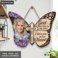 Memorial Butterfly Customized Shape Wooden Sign