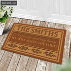 Personalized We Will Server The Lord Doormat