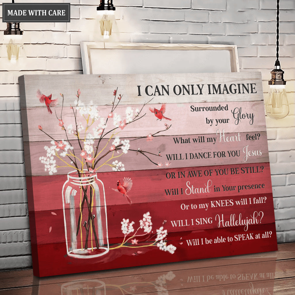 Surrounded By Your Glory Cardinal Red Wooden Wall Art