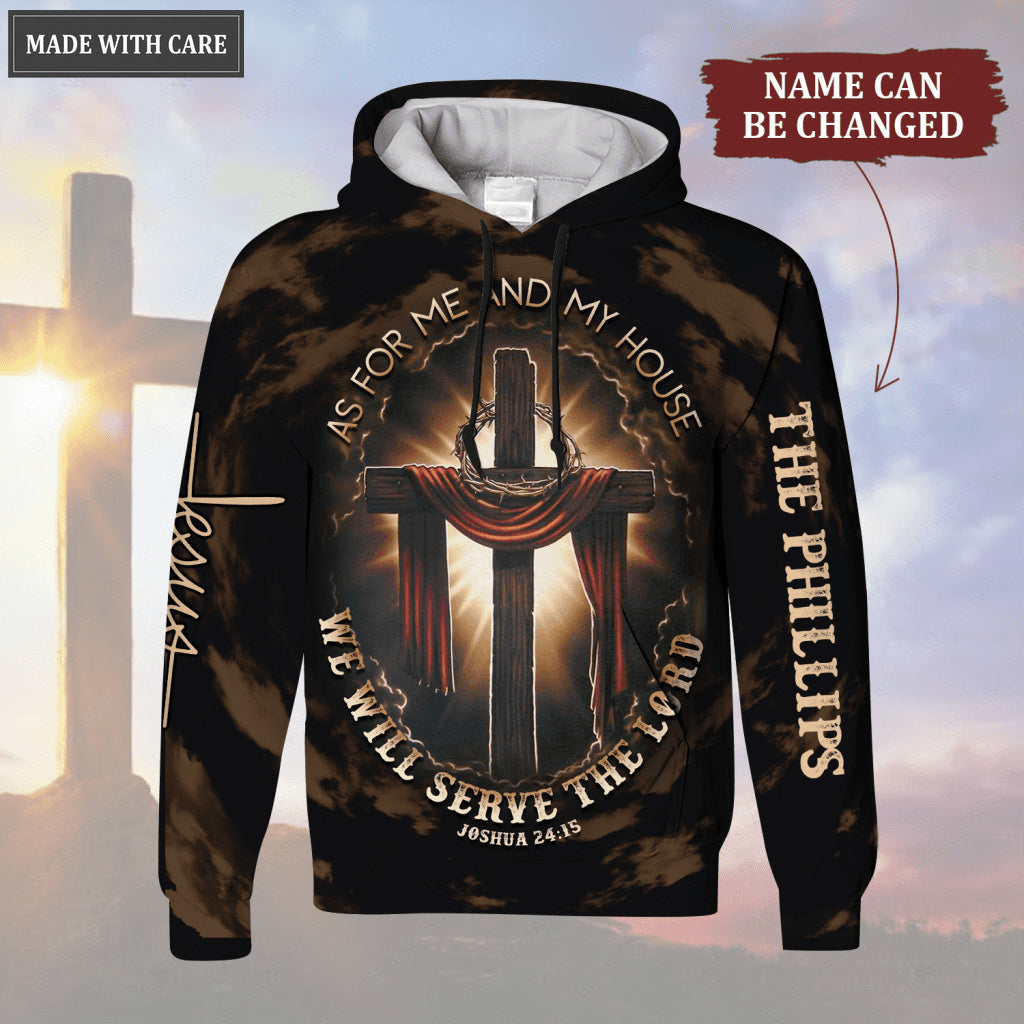 We Will Serve The Lord Personalized Hoodie