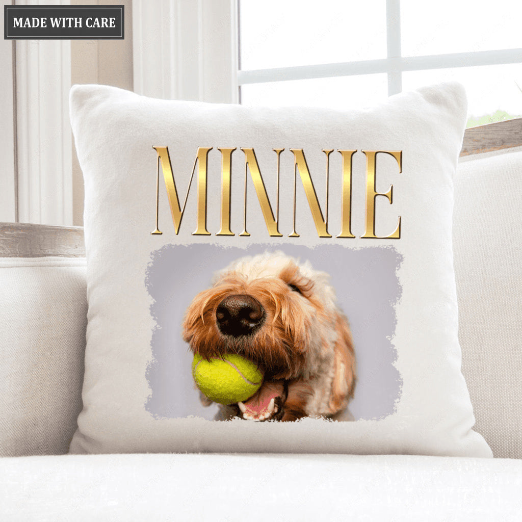 Custom Hip Hop Vintage Theme Pet Portrait Pillow - Personalized Custom Unisex Pillow