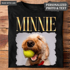 Custom Hip Hop Vintage Theme Pet Portrait Shirt - Personalized Custom Unisex T-Shirt