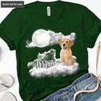 Custom Pet Portrait Shirt Go To The Moon - Personalized Custom Unisex T-Shirt