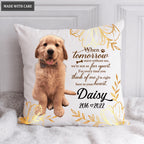 I'm Right Here In Your Heart Pet Loss Pillow - Personalized Custom Pillow