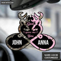 Personalized Buck And Doe Heart God Gave Me You Ornament