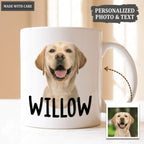 Pet Portrait Mug For Pet Lovers - Personalized Custom Pet Coffee Mug